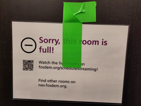 sign: sorry this room is full!