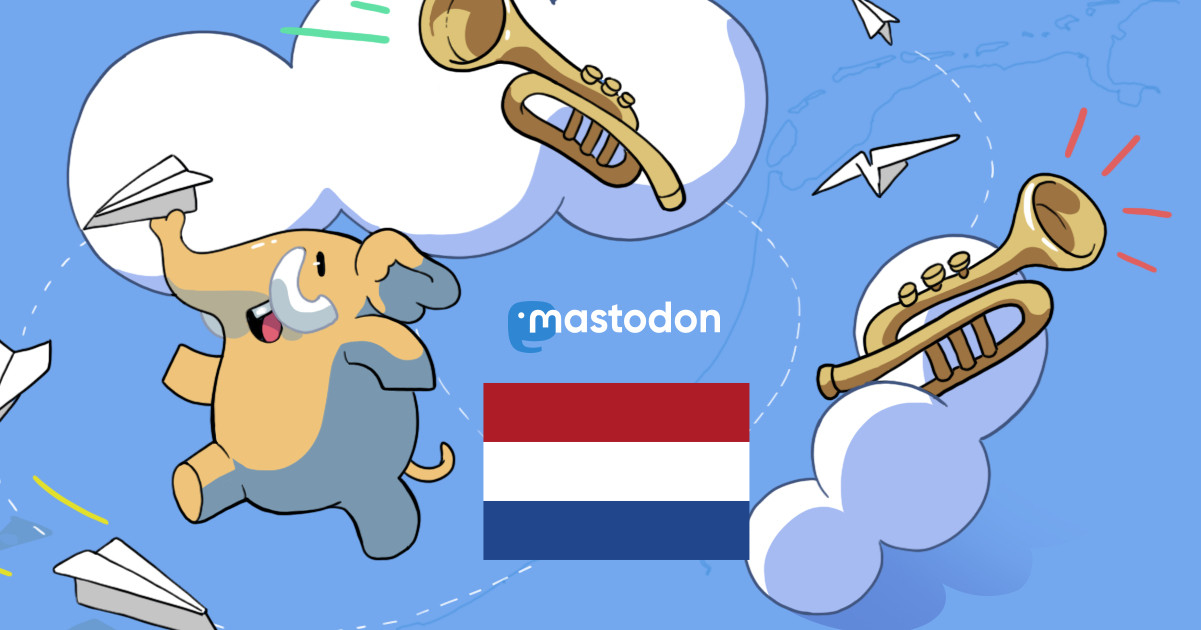 Logo van Nederlandse Mastodon server